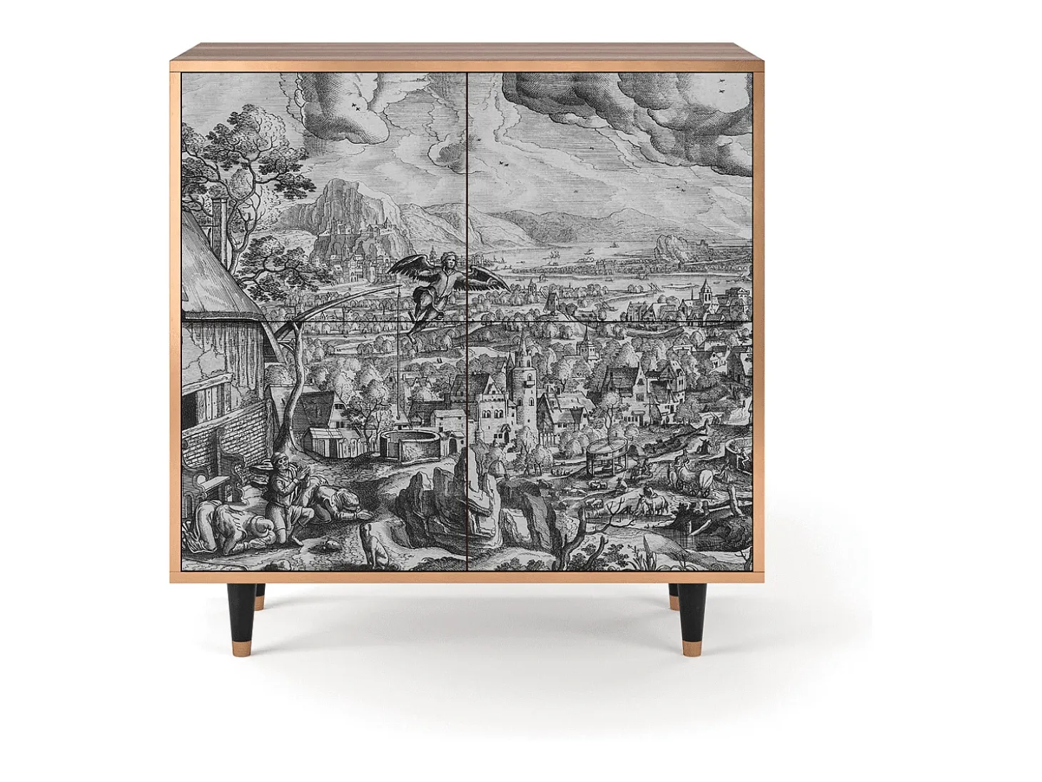 Aparador - 94x96x48 cm - BS3 - Departure, Nogal