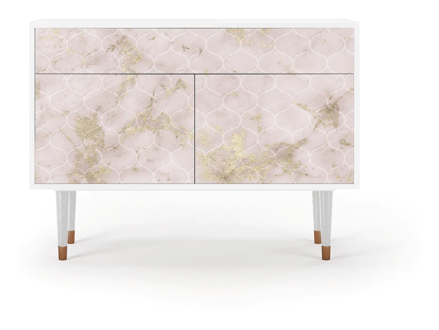 Aparador - 115x85x48 cm - BS4 - Dirty Roses, Blanco