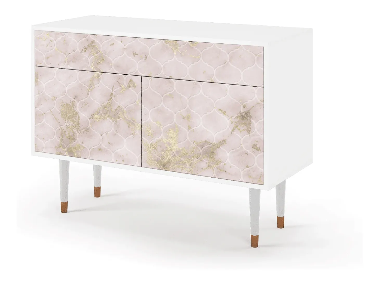 Aparador - 115x85x48 cm - BS4 - Dirty Roses, Blanco