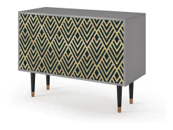 Aparador - 115x85x48 cm - BS4 - Egypt Triangles, Gris