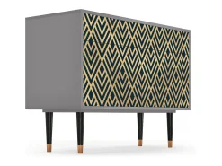Aparador - 115x85x48 cm - BS4 - Egypt Triangles, Gris