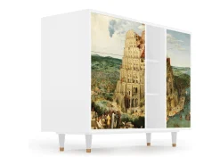 Aparador - 125x98x48 cm - BS2 - Elder The Tower, Blanco