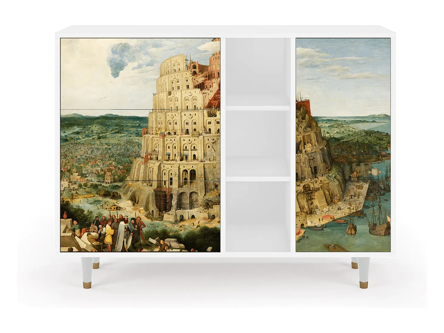Aparador - 125x98x48 cm - BS2 - Elder The Tower, Blanco