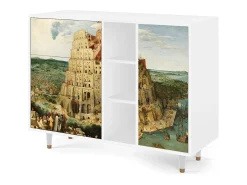 Aparador - 125x98x48 cm - BS2 - Elder The Tower, Blanco