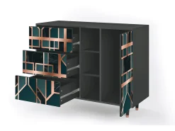Aparador - 125x98x48 cm - BS2 - Emerald Metro, Antracita
