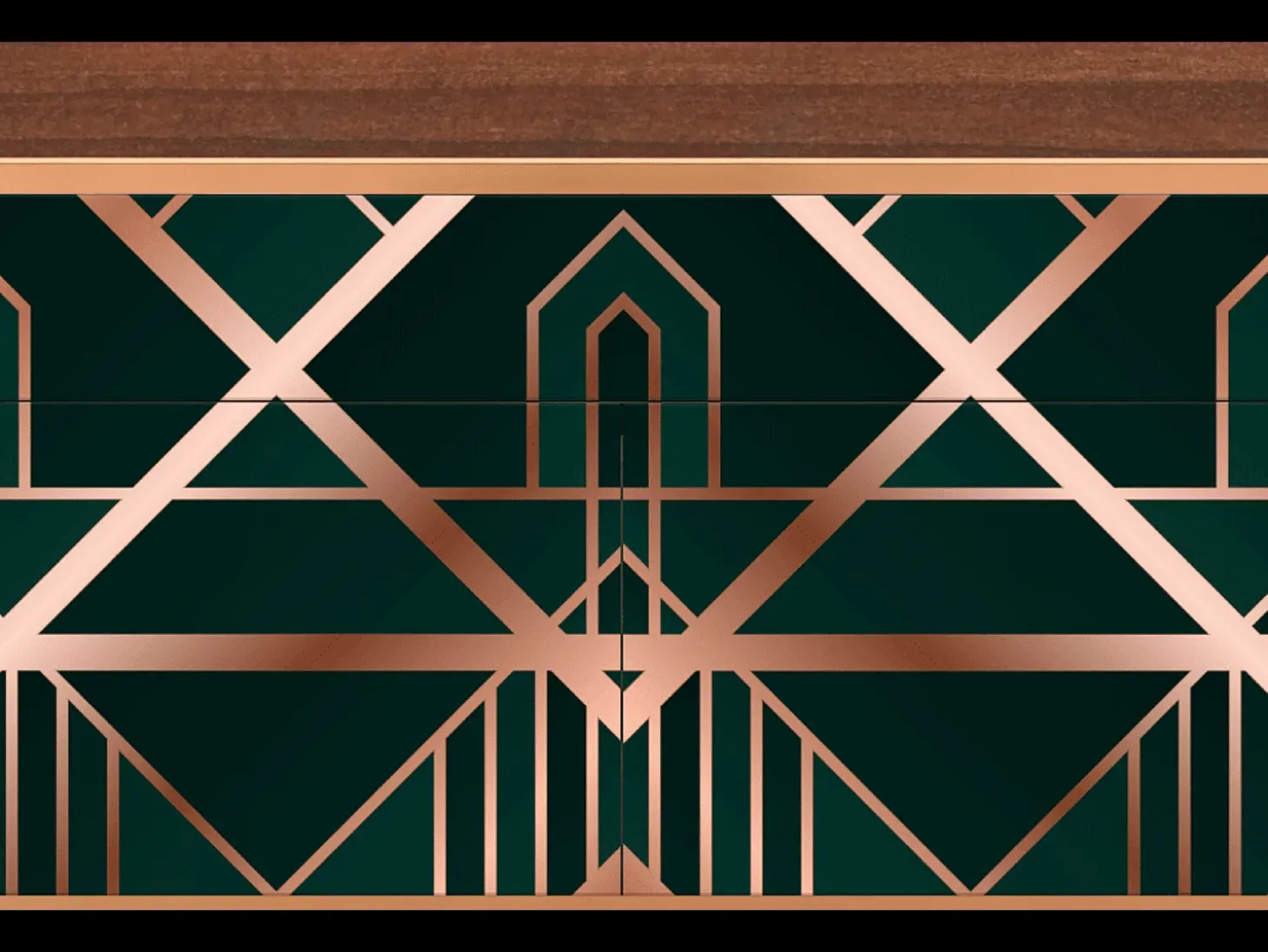 Aparador - 115x85x48 cm - BS4 - Emerald Gatsby, Nogal