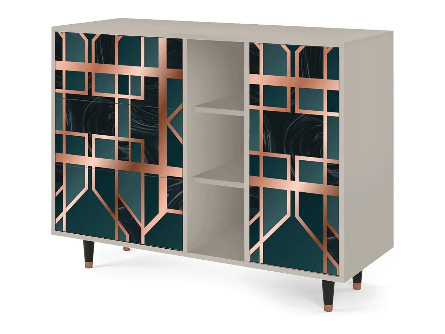Aparador - 125x98x48 cm - BS2 - Emerald Metro, Arena