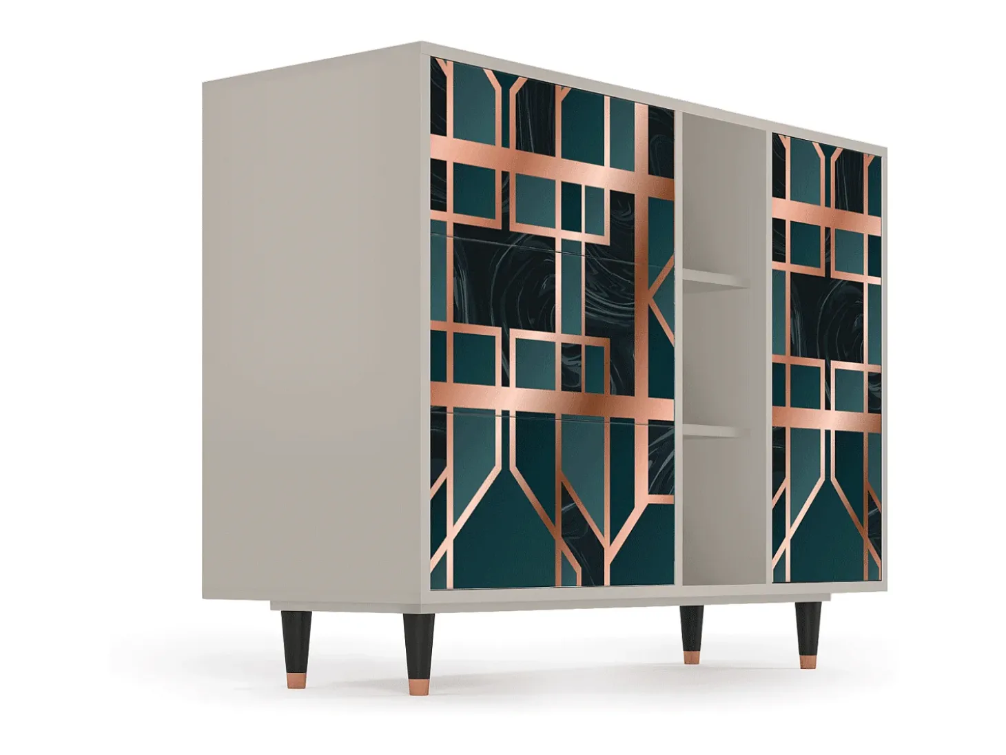 Aparador - 125x98x48 cm - BS2 - Emerald Metro, Arena