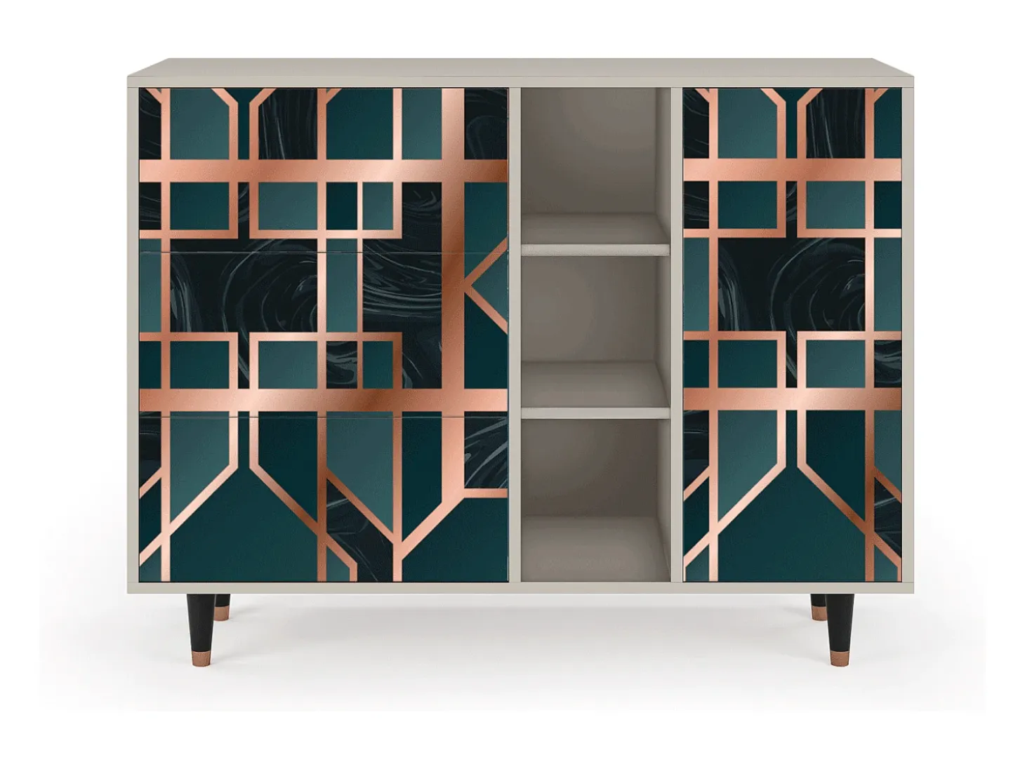 Aparador - 125x98x48 cm - BS2 - Emerald Metro, Arena