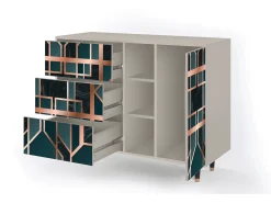 Aparador - 125x98x48 cm - BS2 - Emerald Metro, Arena