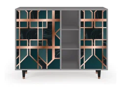 Aparador - 125x98x48 cm - BS2 - Emerald Metro, Gris