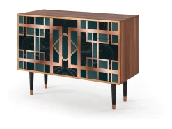 Aparador - 115x85x48 cm - BS4 - Emerald Metro, Nogal
