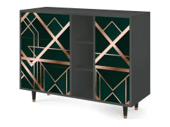 Aparador - 125x98x48 cm - BS2 - Emerald Gatsby, Antracita