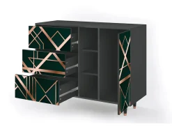 Aparador - 125x98x48 cm - BS2 - Emerald Gatsby, Antracita