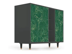 Aparador - 125x98x48 cm - BS2 - Emerald Forest, Antracita