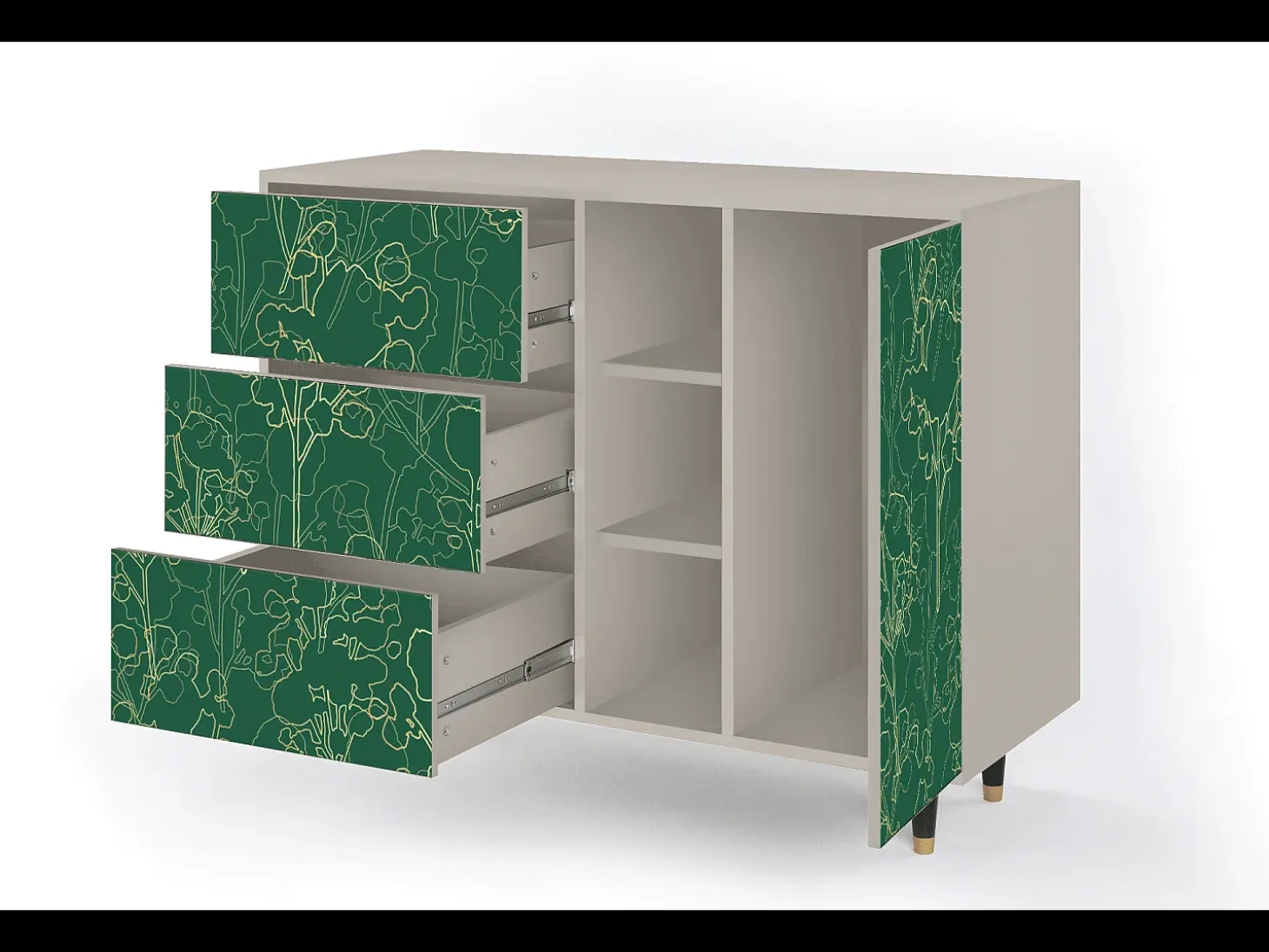 Aparador - 125x98x48 cm - BS2 - Emerald Forest, Arena
