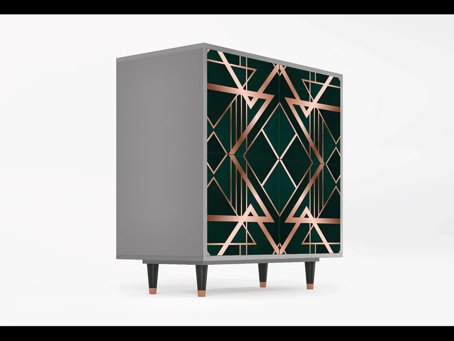 Aparador - 94x96x48 cm - BS3 - Emerald Gatsby, Gris