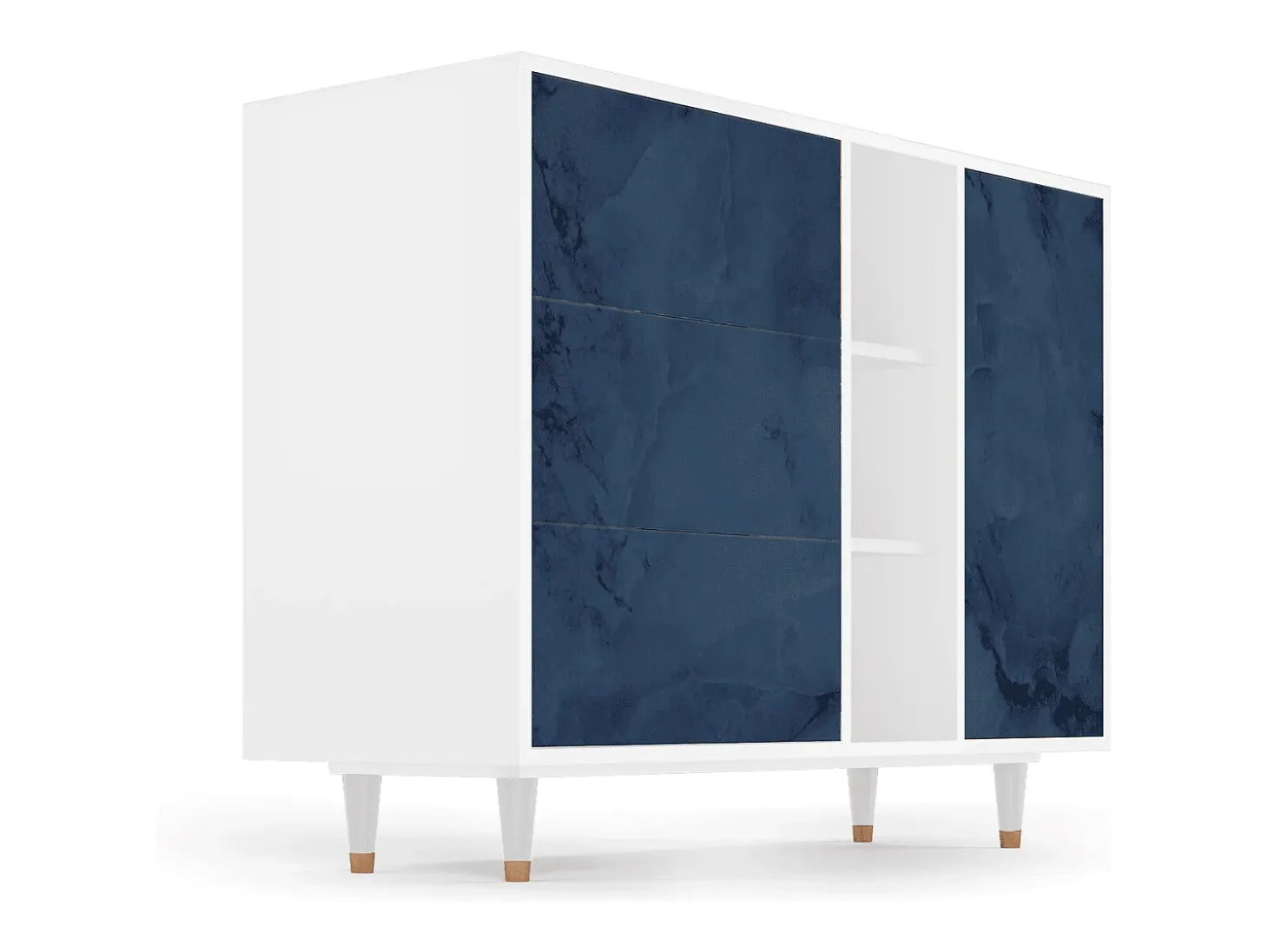 Aparador - 125x98x48 cm - BS2 - Endless Galaxi, Blanco