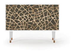 Aparador - 115x85x48 cm - BS4 - Enlarged Leaf, Blanco