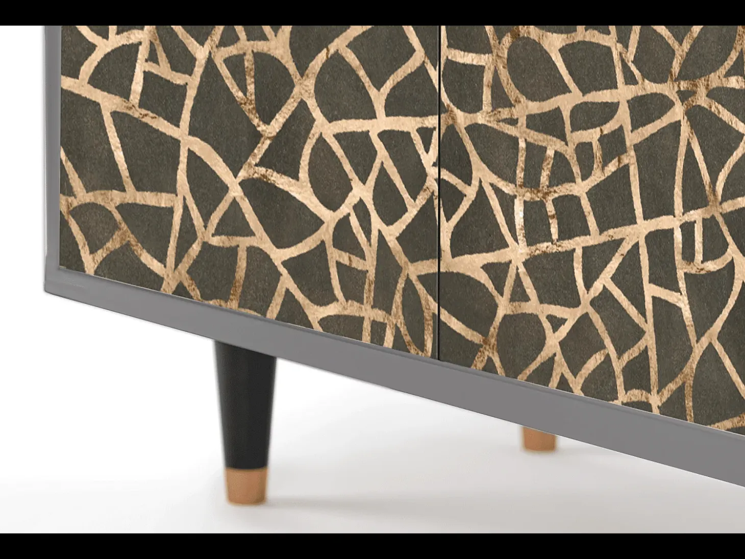 Aparador - 94x96x48 cm - BS3 - Enlarged Leaf, Gris