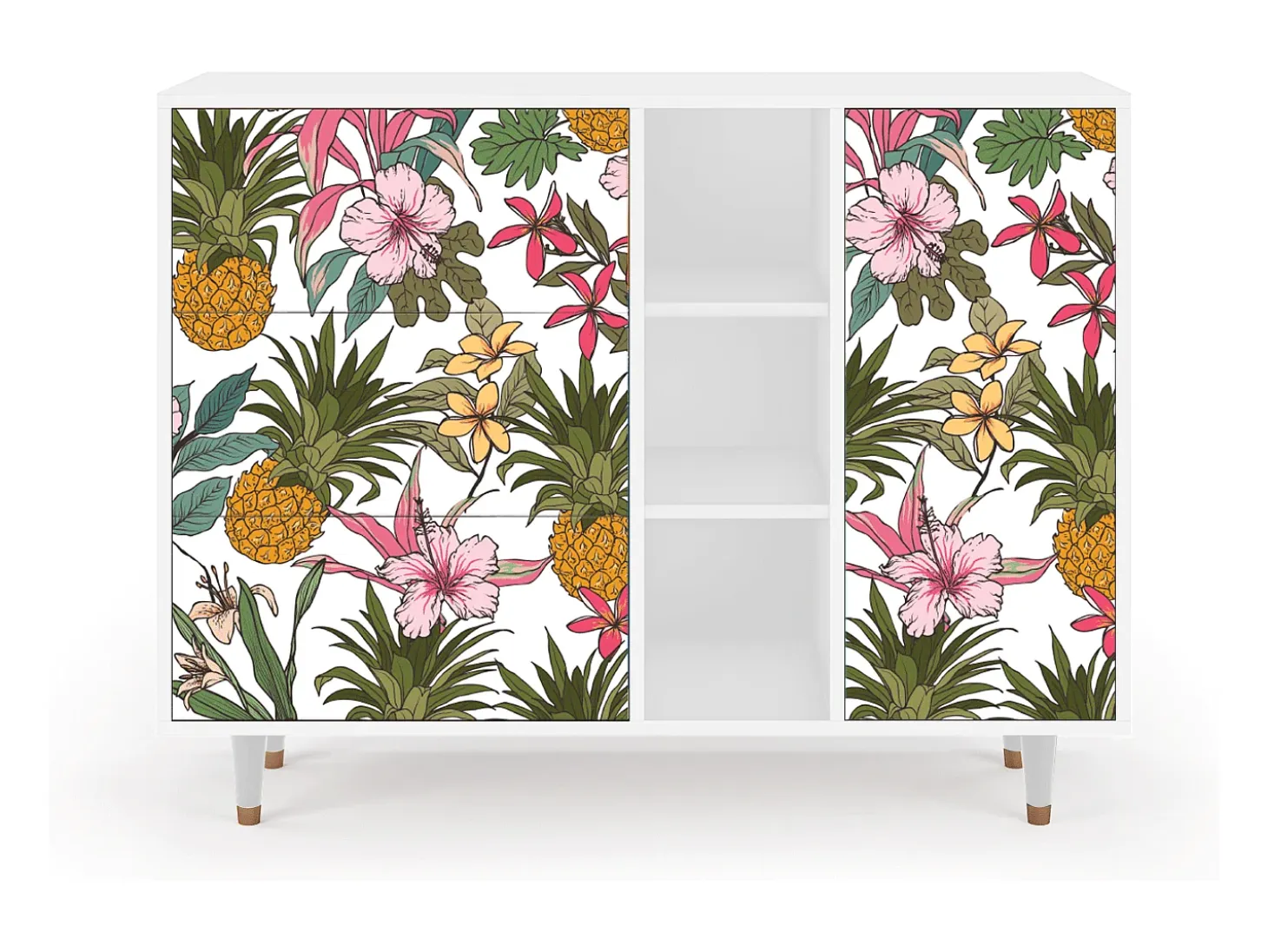 Aparador - 125x98x48 cm - BS2 - Estival Fruit, Blanco