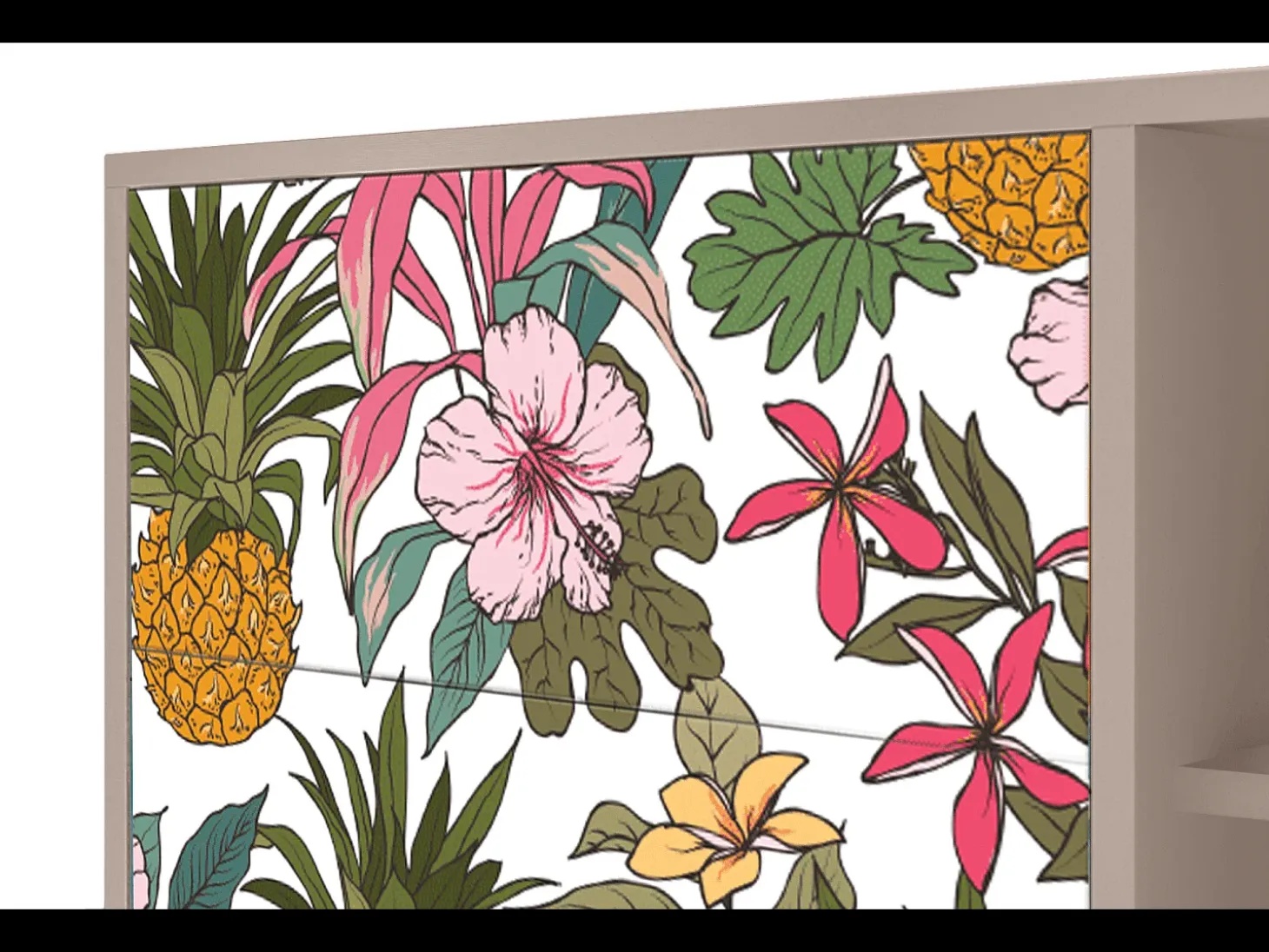 Aparador - 125x98x48 cm - BS2 - Estival Fruit, Latte