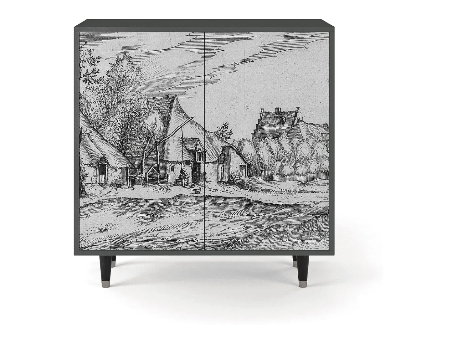 Aparador - 94x96x48 cm - BS3 - Farms in a Village, Antracita