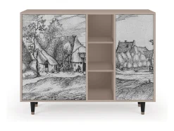 Aparador - 125x98x48 cm - BS2 - Farms in a Village, Latte
