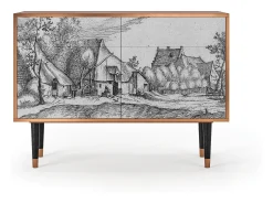 Aparador - 115x85x48 cm - BS4 - Farms in a Village, Nogal