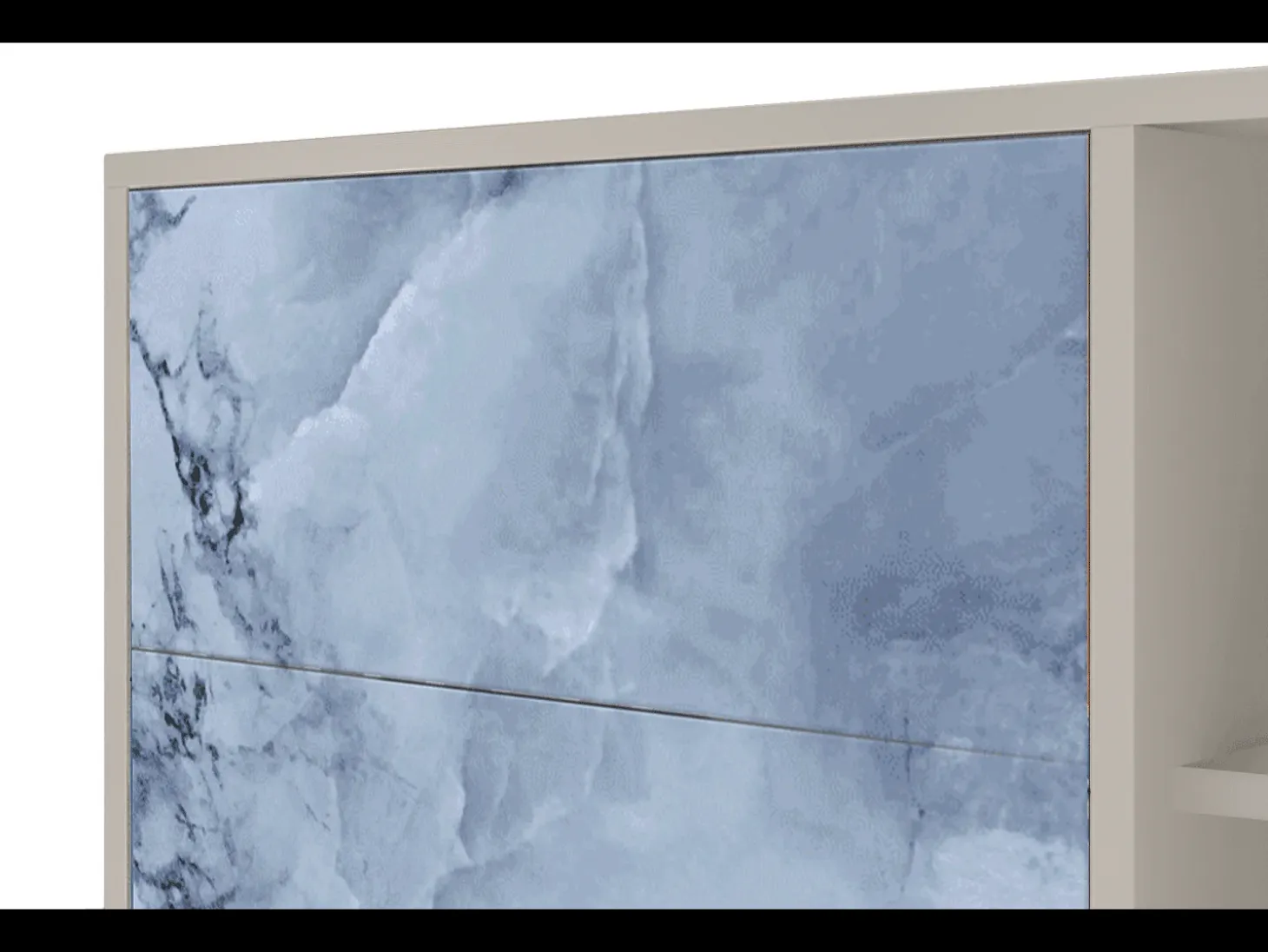 Aparador - 125x98x48 cm - BS2 - Feather Ice, Arena