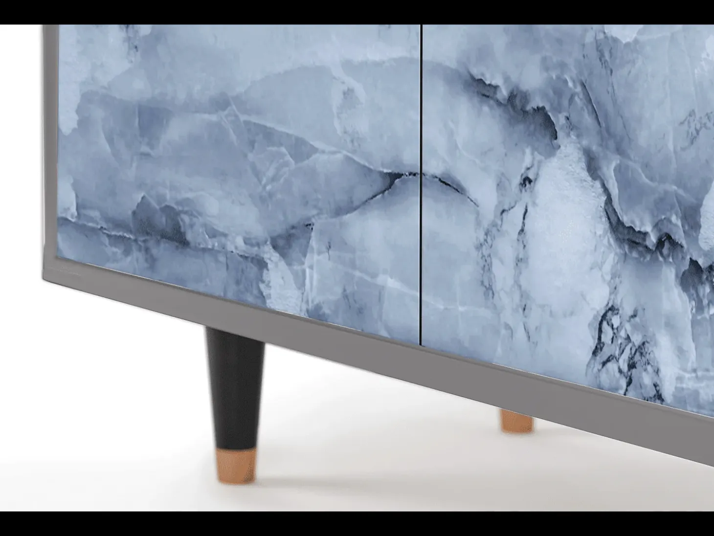 Aparador - 94x96x48 cm - BS3 - Feather Ice, Gris