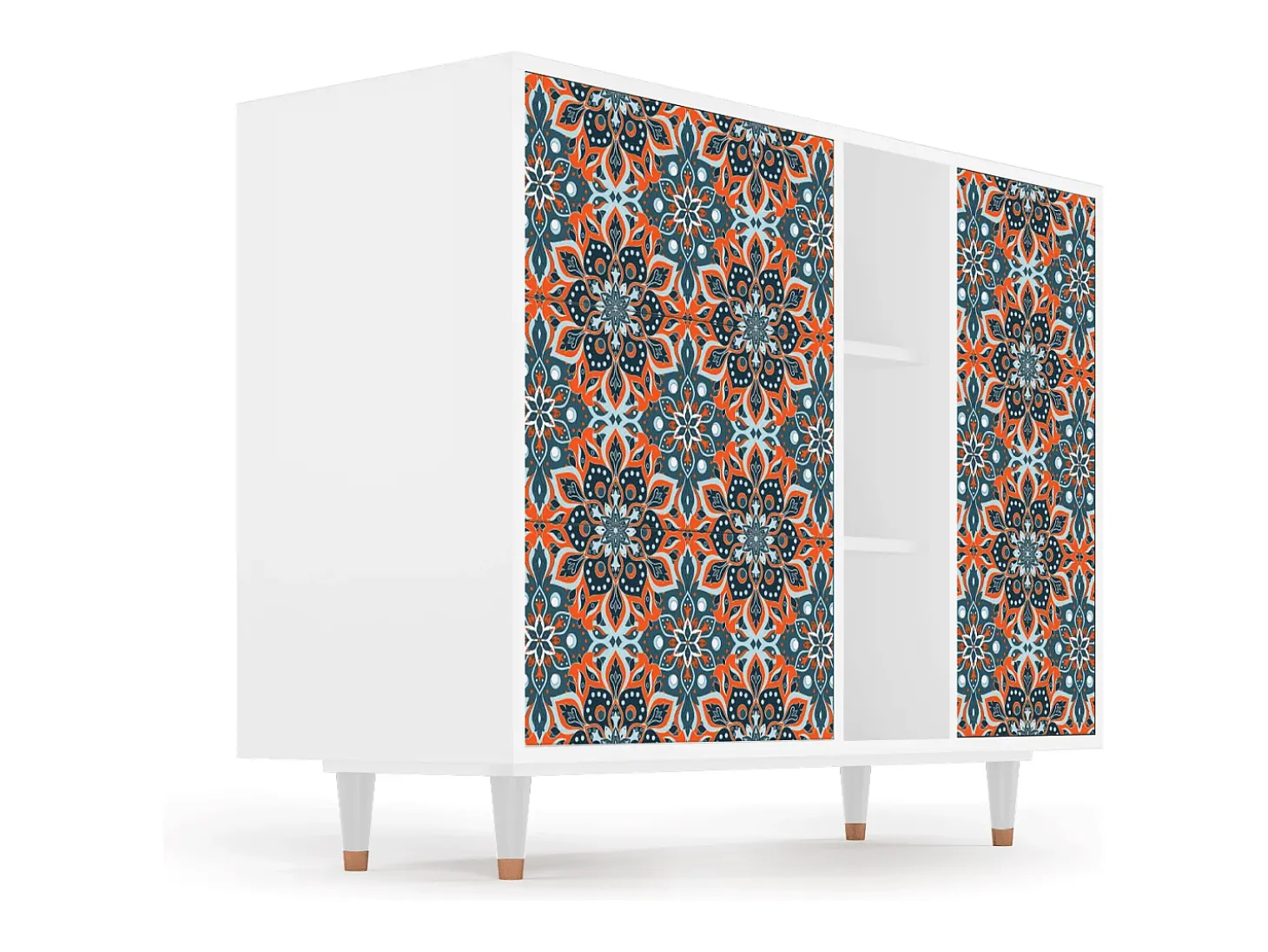 Aparador - 125x98x48 cm - BS2 - Fire Beetle, Blanco