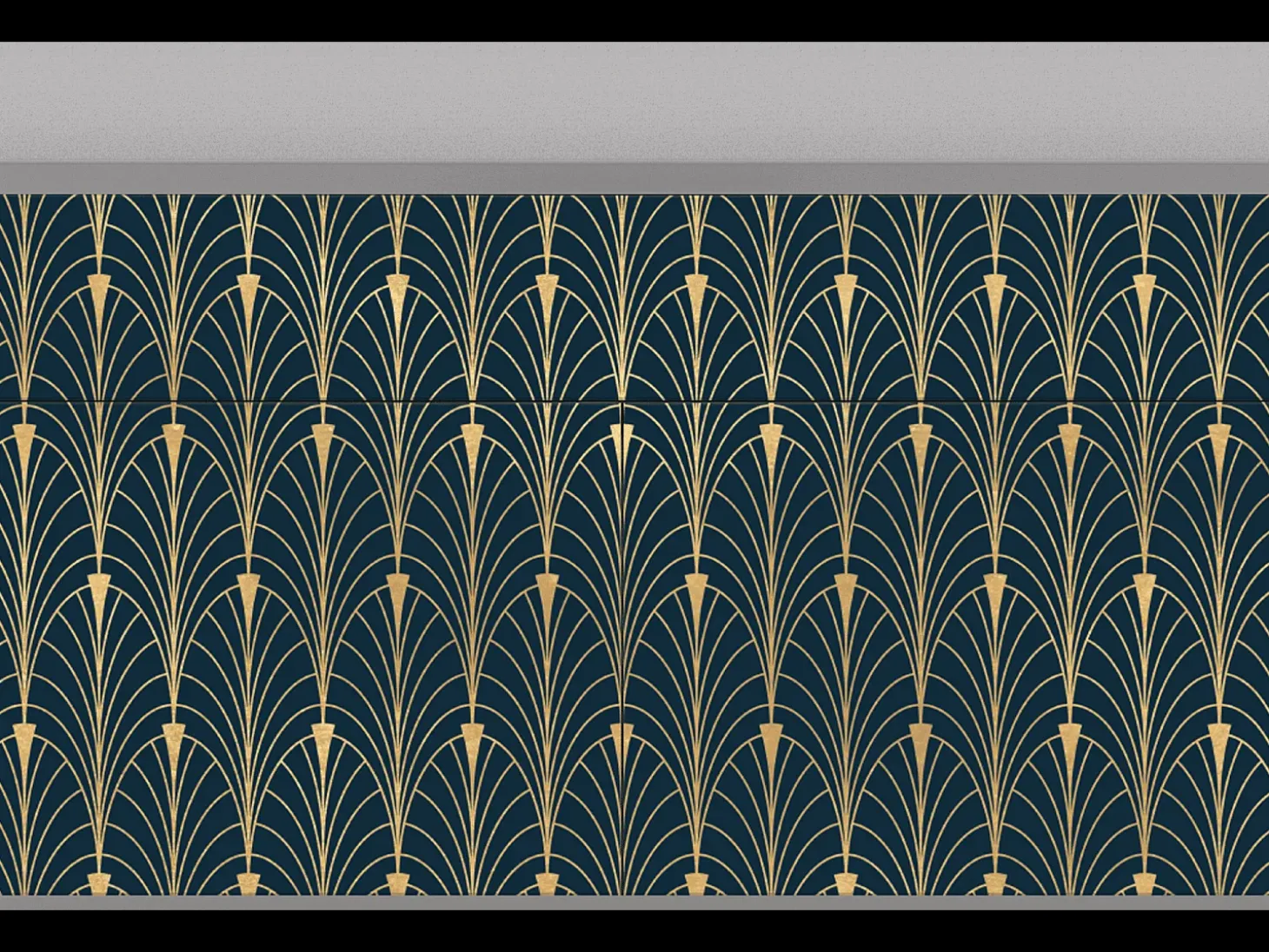 Aparador - 115x85x48 cm - BS4 - Flower of the Nile, Gris