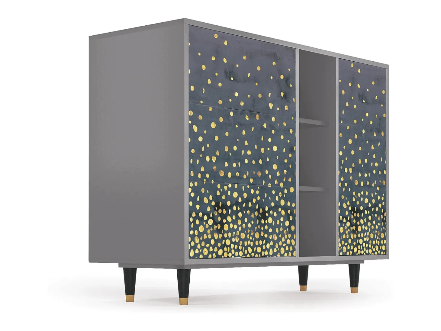 Aparador - 125x98x48 cm - BS2 - Foggy Lights, Gris