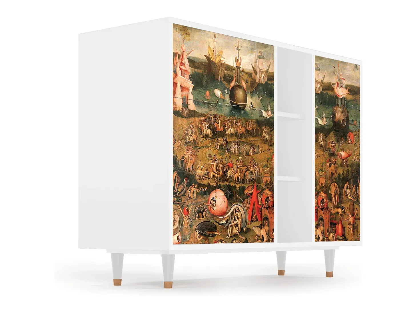 Aparador - 125x98x48 cm - BS2 - Garden of Delights , Blanco