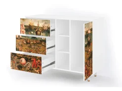Aparador - 125x98x48 cm - BS2 - Garden of Delights , Blanco