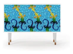Aparador - 115x85x48 cm - BS4 - Gaudi's Lizard, Blanco