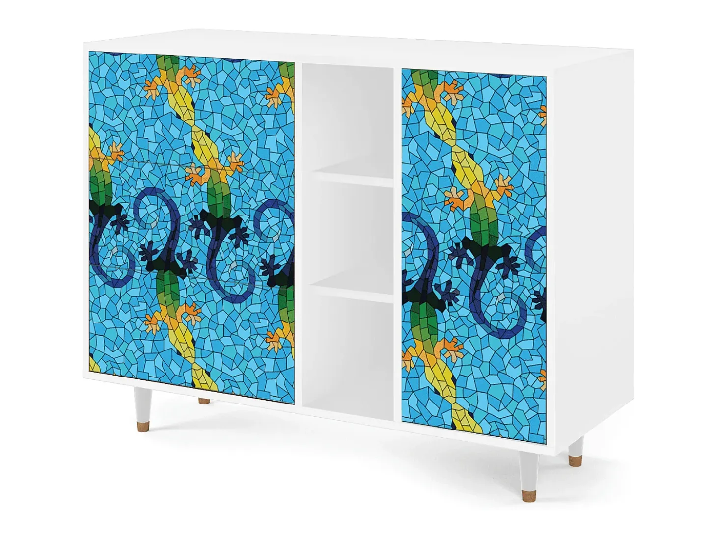 Aparador - 125x98x48 cm - BS2 - Gaudi's Lizard, Blanco