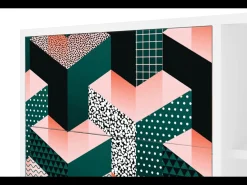 Aparador - 125x98x48 cm - BS2 - Geometric Madness, Blanco
