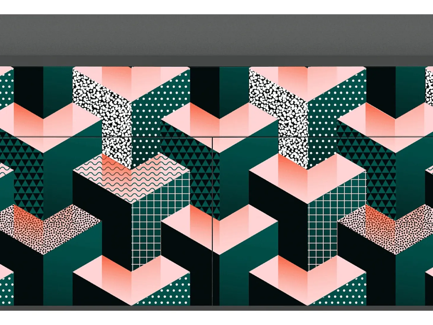 Aparador - 115x85x48 cm - BS4 - Geometric Madness, Antracita