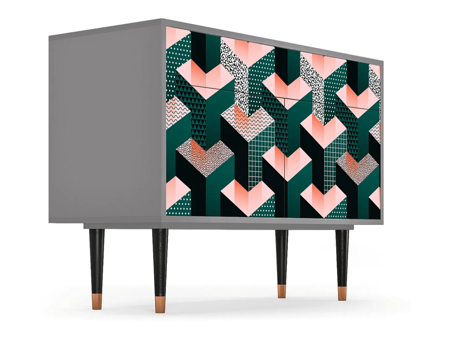 Aparador - 115x85x48 cm - BS4 - Geometric Madness, Gris