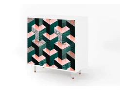 Aparador - 94x96x48 cm - BS3 - Geometric Madness, Blanco