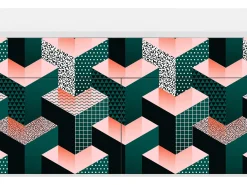 Aparador - 115x85x48 cm - BS4 - Geometric Madness, Blanco