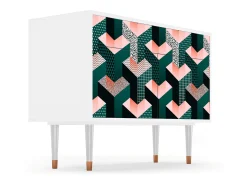 Aparador - 115x85x48 cm - BS4 - Geometric Madness, Blanco
