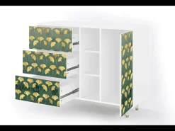 Aparador - 125x98x48 cm - BS2 - Gingko leaves, Blanco