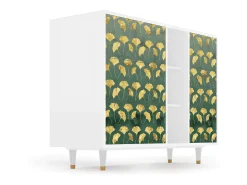 Aparador - 125x98x48 cm - BS2 - Gingko leaves, Blanco