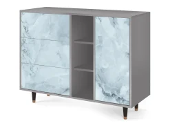 Aparador - 125x98x48 cm - BS2 - Glacial Colour, Gris