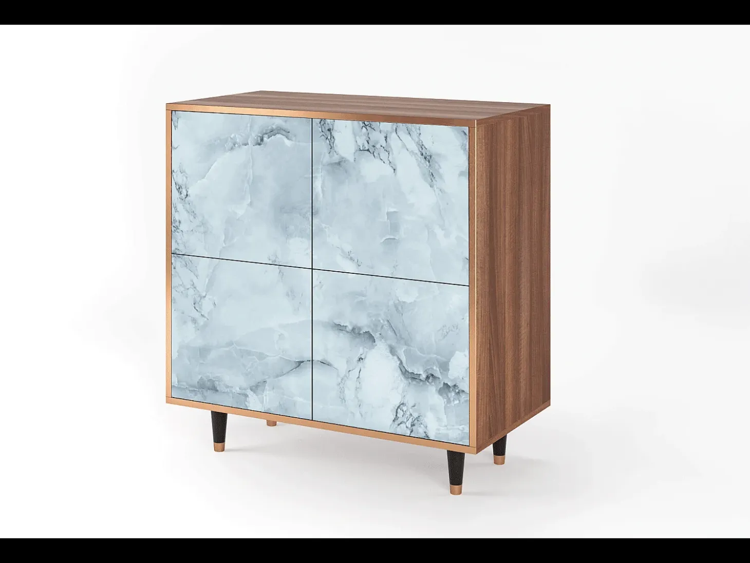 Aparador - 94x96x48 cm - BS3 - Glacial Colour, Nogal