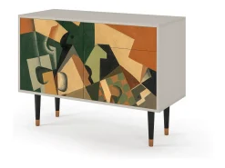 Aparador - 115x85x48 cm - BS4 - Glass and Checkerboard, Arena