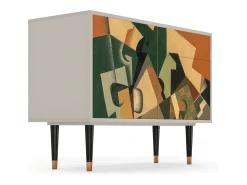 Aparador - 115x85x48 cm - BS4 - Glass and Checkerboard, Arena